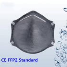 Respirator Filter Karbon FFP2 sekali pakai, Masker Debu Sekali Pakai 4 ply pemasok