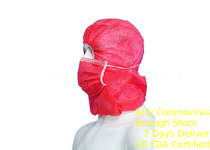 Bonnet Bedah Sekali Pakai Non Absorben Bernapas Dengan Masker Lateks - Gratis pemasok