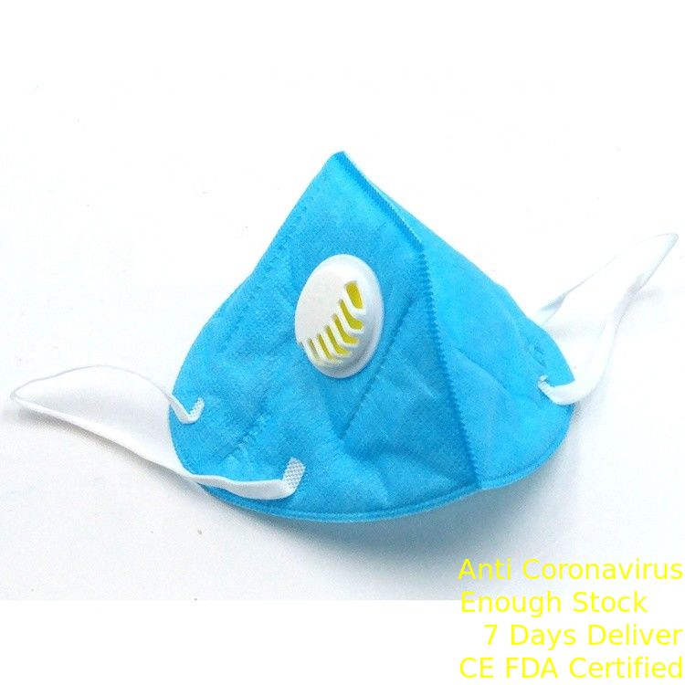 FFP2 Foldable Dust Mask , Disposable Folding Face Mask With Elastic Ear Loop pemasok