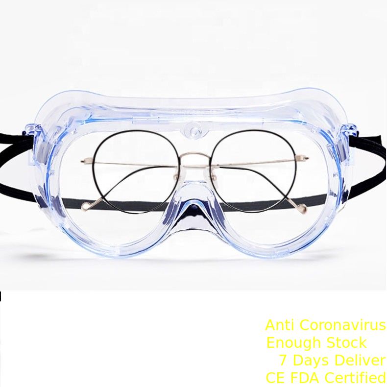 Kacamata Medis Medis Pelindung Sepenuhnya Tertutup Mencegah Tetesan Virus pemasok