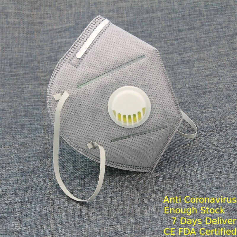Eco Friendly Foldable FFP2 Mask , Protective Face Mask Anti Dust Anti Haze pemasok